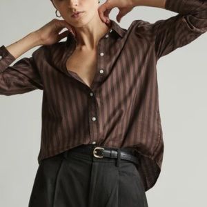 Everlane silky cotton relaxed button down